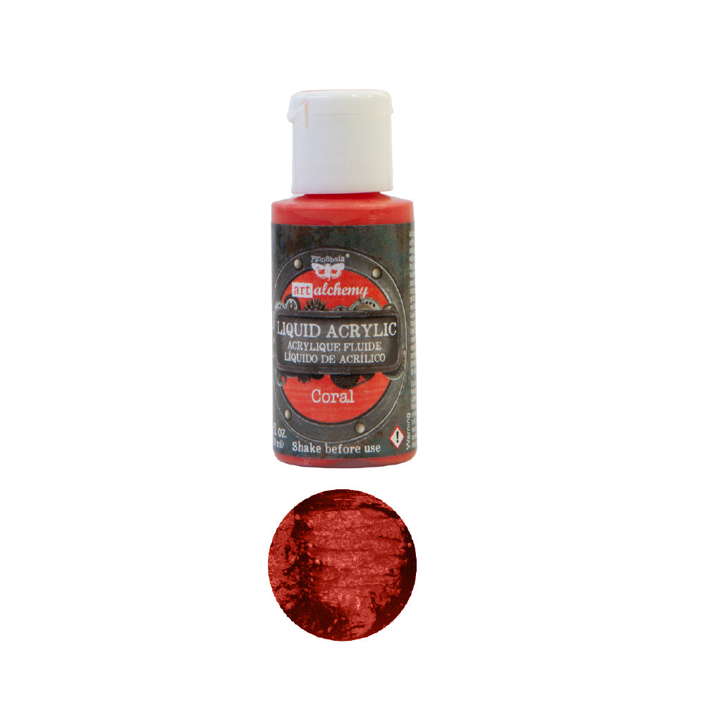 Coral Liquid Acrylic Paint - ReDesign with Prima/Prima Marketing