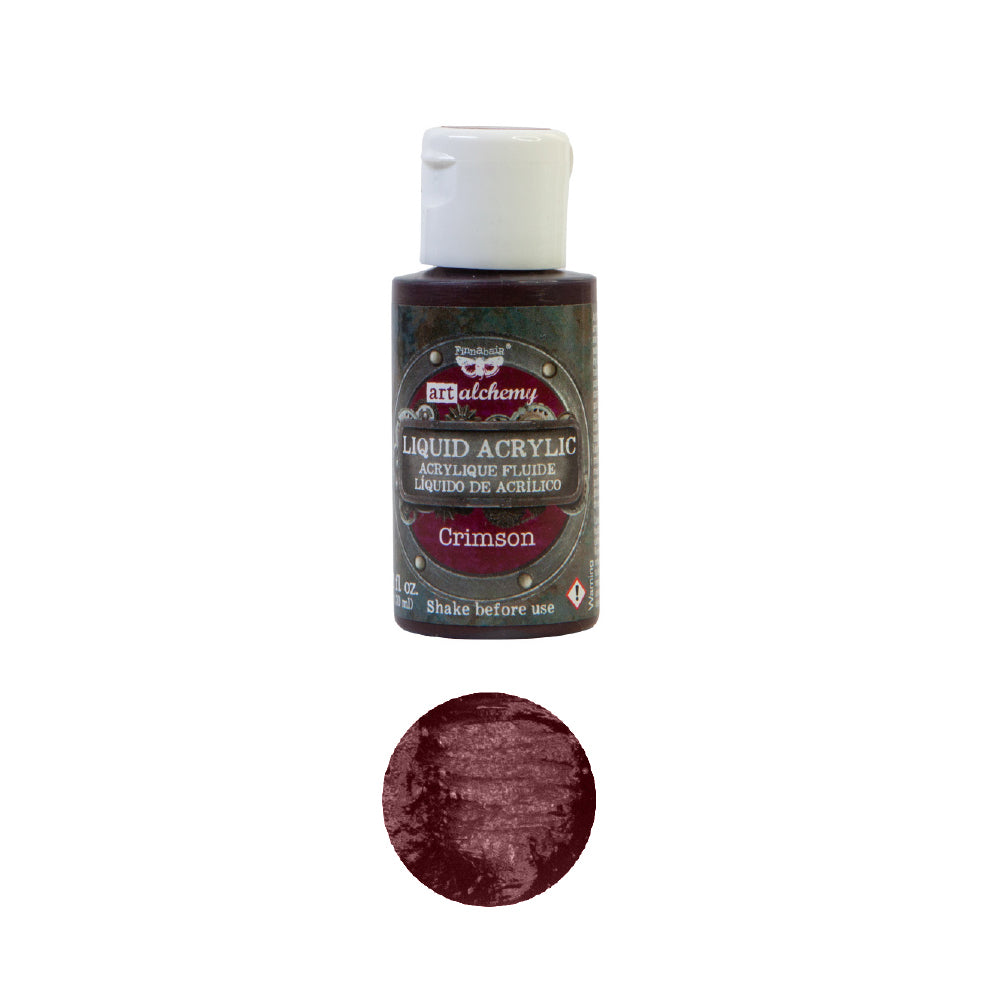 Crimson Liquid Acrylic Paint - ReDesign with Prima/Prima Marketing