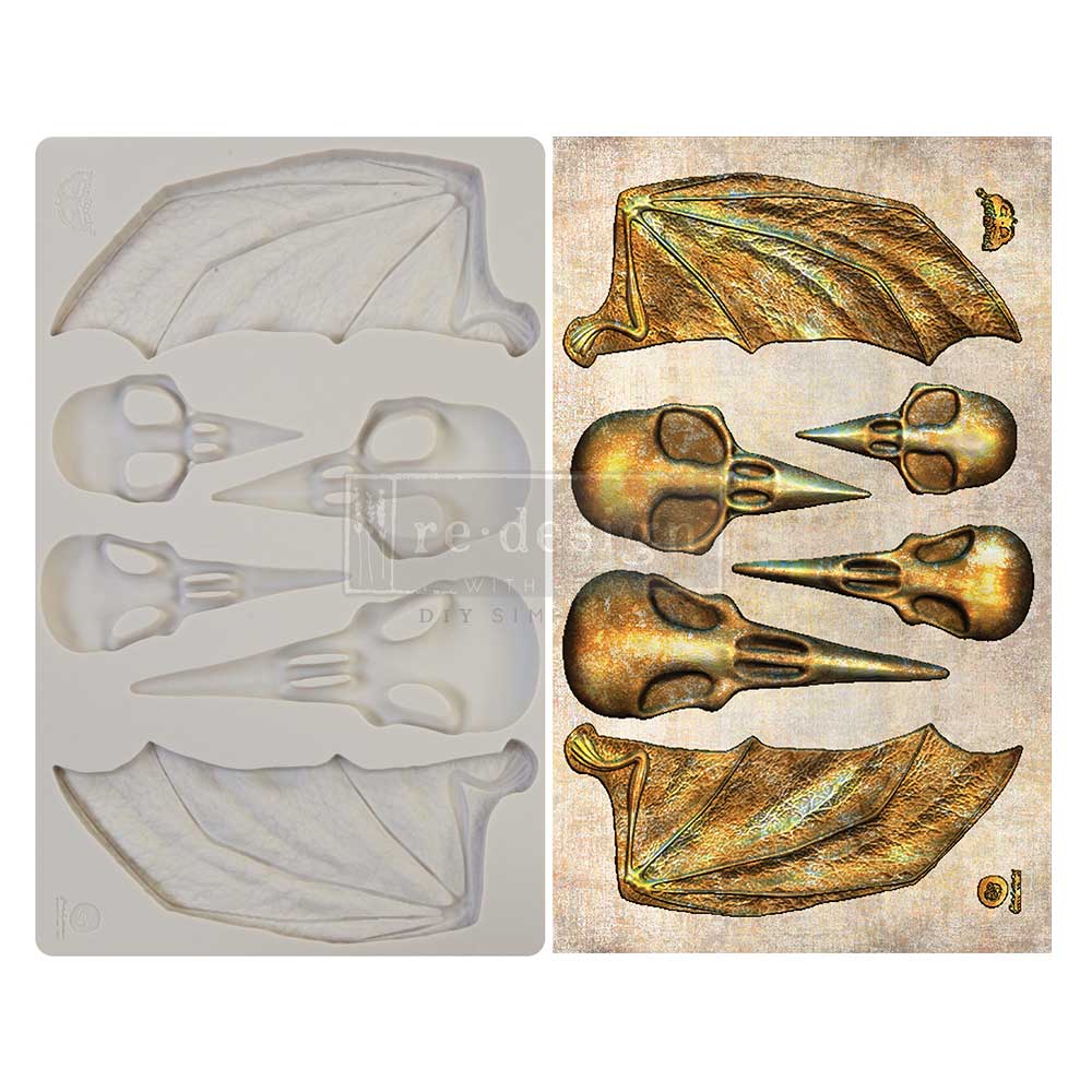 Birds & Bats Mould by Finnabair - ReDesign with Prima/Prima Marketing