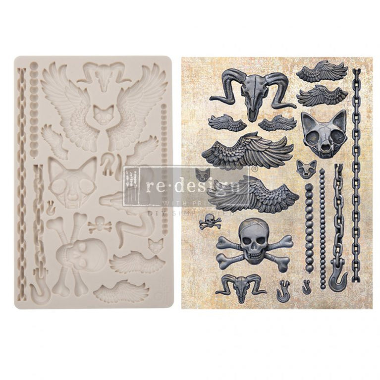Pieces of Underworld Mould by Finnabair - ReDesign with Prima/Prima Marketing