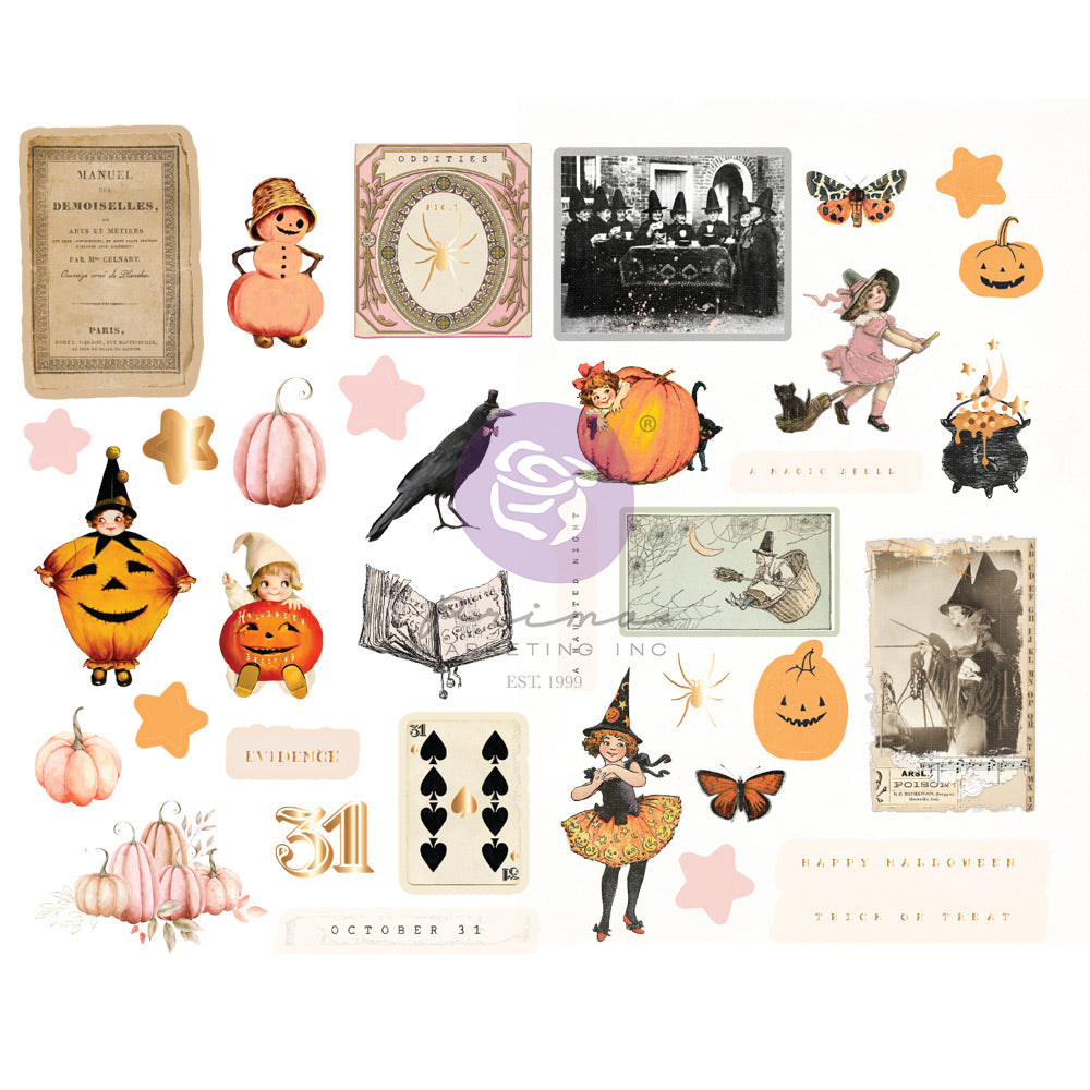Chipboard Twilight Collection Chipboard - 36 pcs w foil details chipboard stickers- Prima Marketing