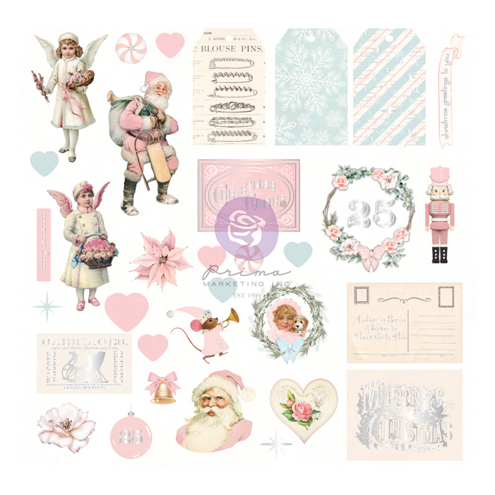 Christmas Sparkle Collection Ephemera - Prima Marketing