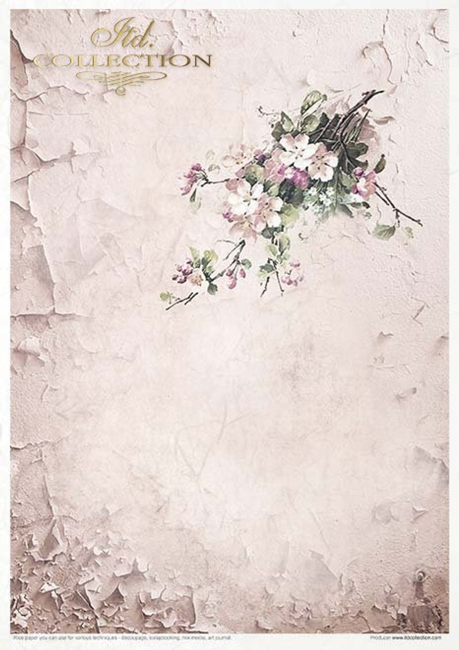 Rosy Summertime Paper Pack (11 Papers) - Decoupage Queen