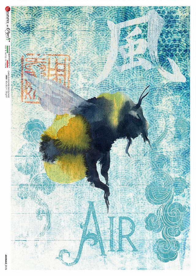 Animals 0176 (Bumblebee2) Rice Paper - Paper Designs