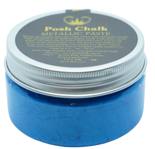 Blue Fhthalo Metallic Posh Chalk Paste- WoodUbend