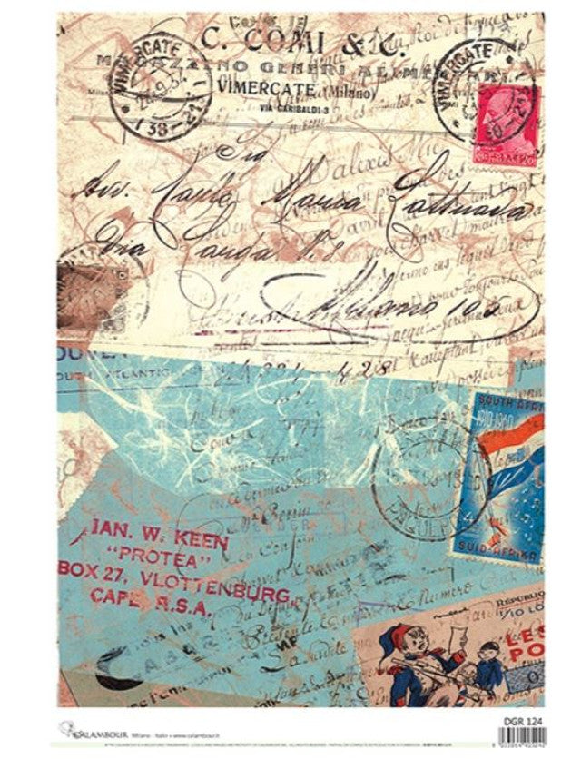 Vintage Postcards Rice Paper (DGR 124) - Calambour