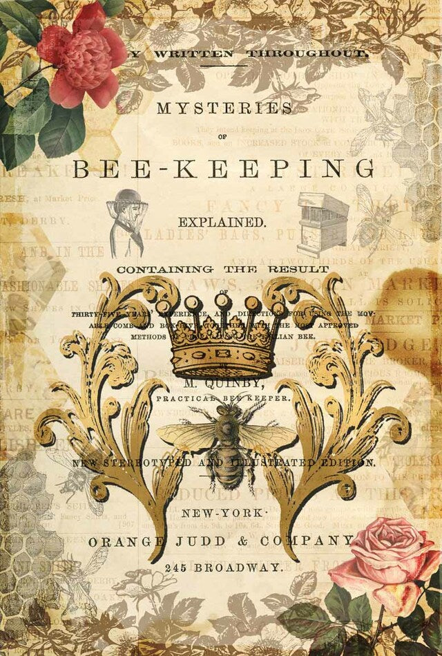 Art of Beekeeping Rice Paper - Decoupage Queen