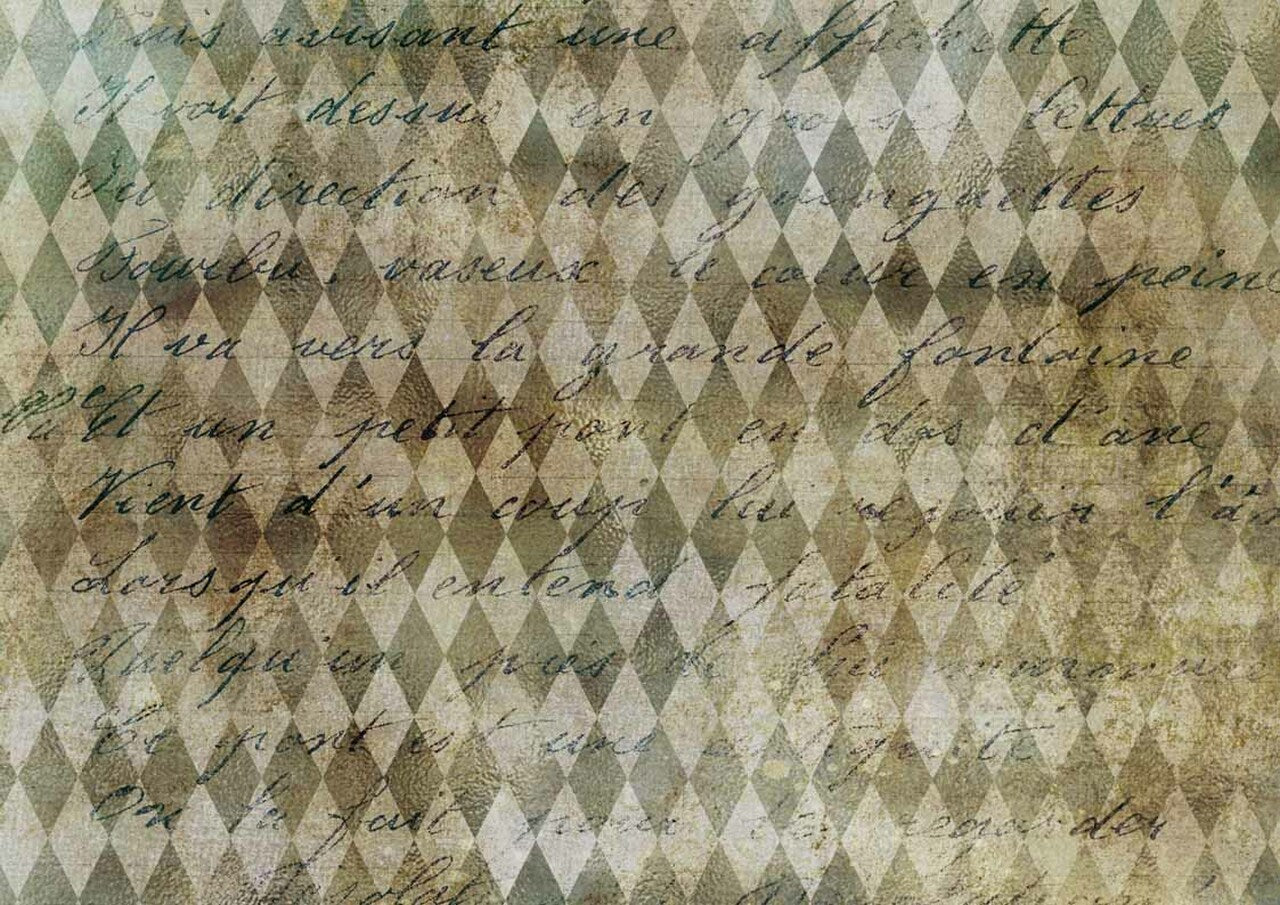Neutral Harlequin Rice Paper- Decoupage Queen