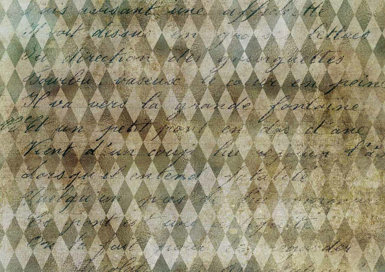 Neutral Harlequin Rice Paper- Decoupage Queen