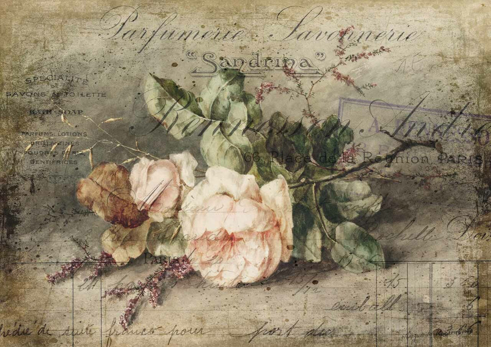 Sandrina Rice Paper- Decoupage Queen