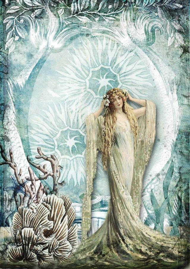 Sea Queen Rice Paper - Decoupage Queen