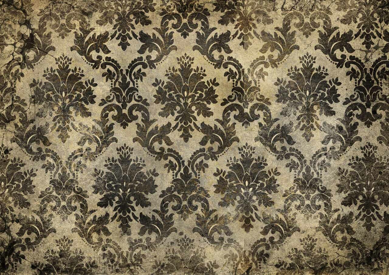 Weathered Damask Rice Paper - Decoupage Queen