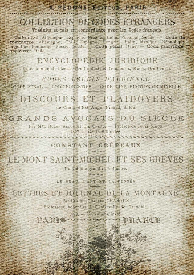 French Grain Sack Rice Paper- Decoupage Queen