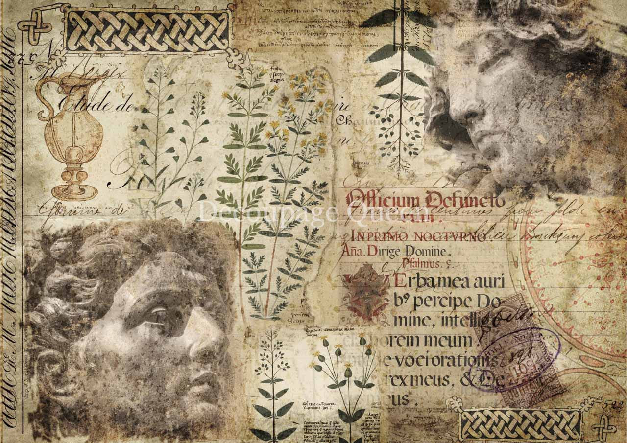 Roman Statues Rice Paper (Retired) - Decoupage Queen