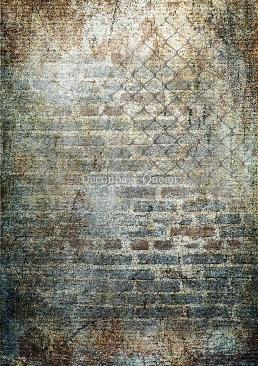 Steampunk Wall Rice Paper- Decoupage Queen (Retired)