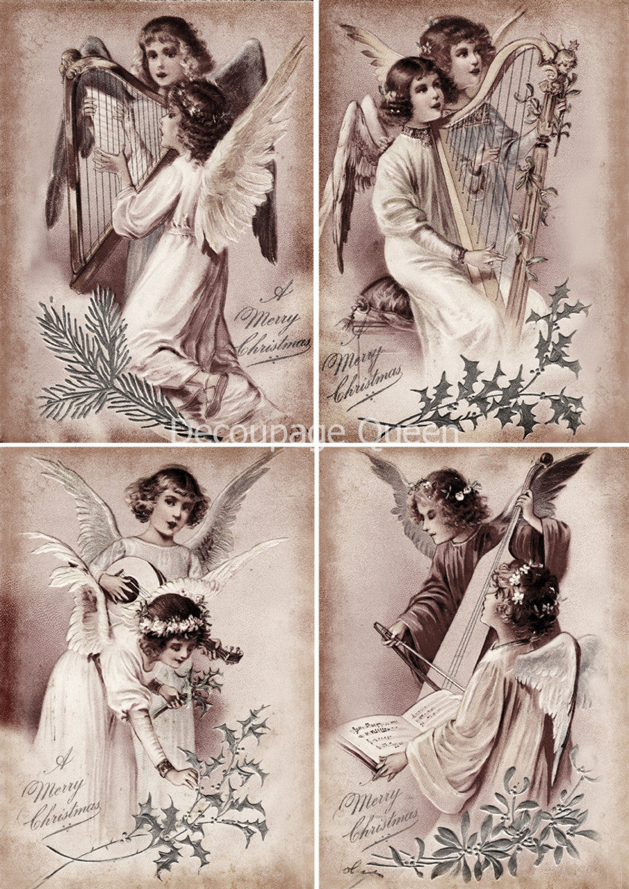 Choral Angels Rice Paper - Retired - Decoupage Queen