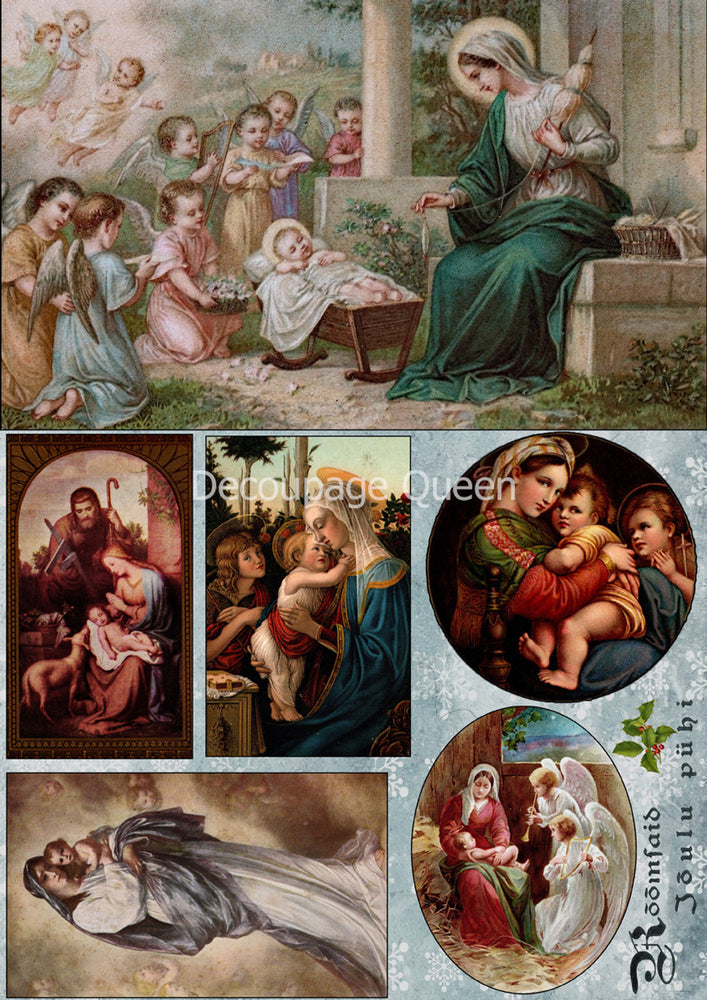 Madonna & Child Scenes Rice Paper - Decoupage Queen