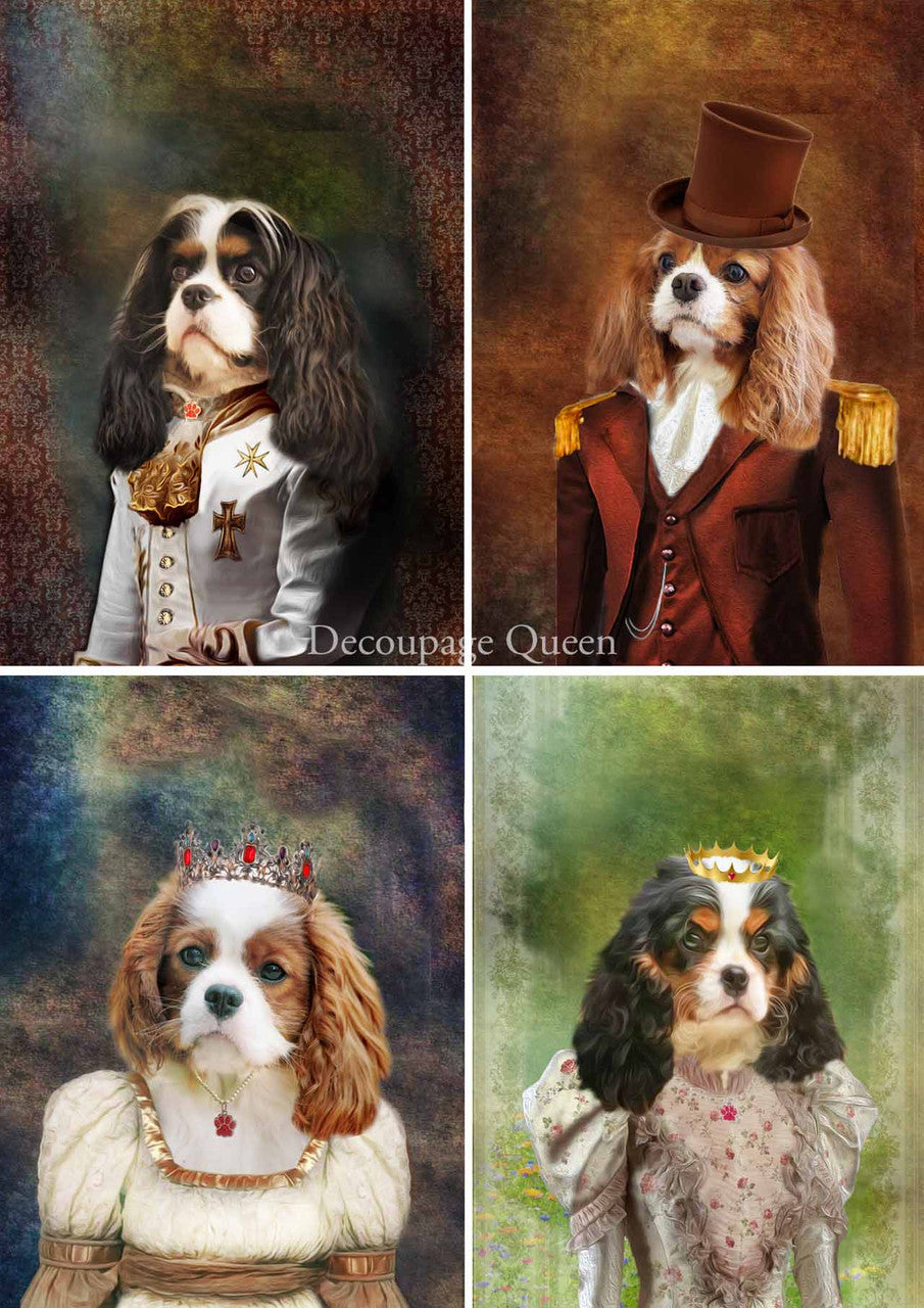 Roberta Marone - The Cavalier Gang Rice Paper - Retired - Decoupage Queen