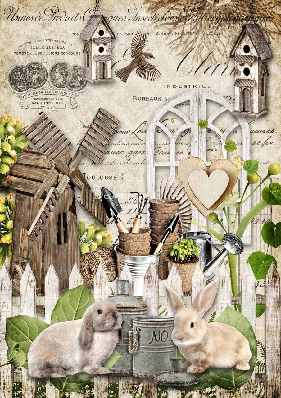 Garden Friends Rice Paper (Retired)- Decoupage Queen
