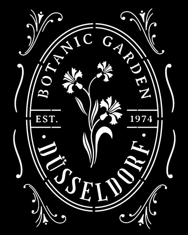 Botanic Garden Stencil, A4 - Decoupage Queen