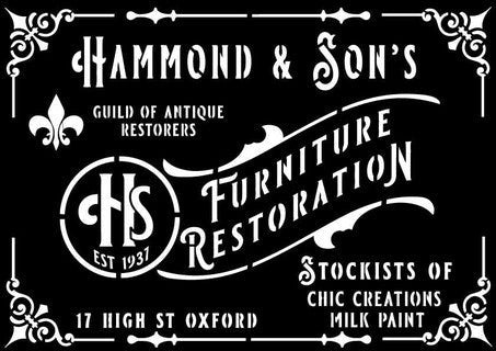 Hammonds Furniture Stencil, A4 - Decoupage Queen