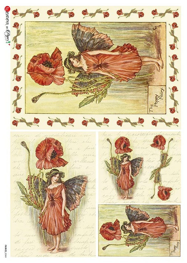 Fairies 0044 Rice Paper- Paper Designs