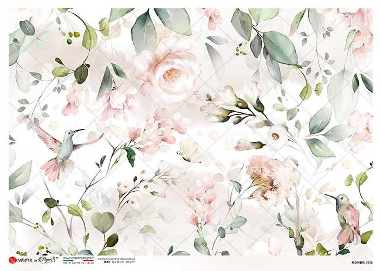 Flowers 0388 Rice Paper - Paper Designs