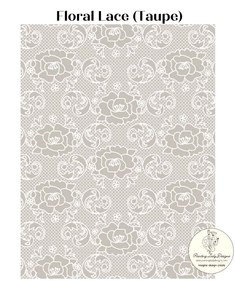 Floral Lace Decoupage Paper - Painting Lady Designs