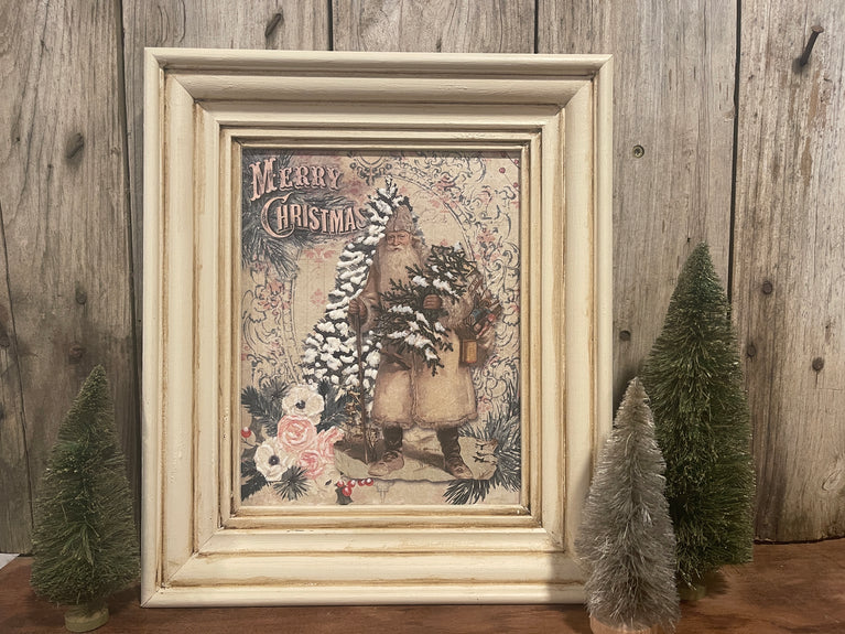 Pink Christmas Rice Paper - Decoupage Queen