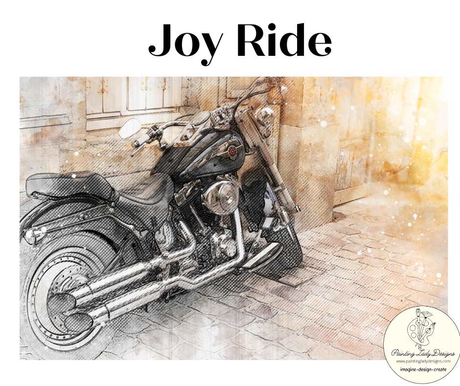 Joy Ride Decoupage Paper - Painting Lady