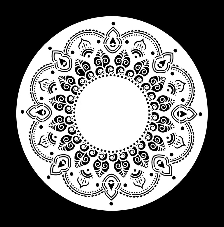 Moroccan Melody Mandala Posh Chalk Stencil - WoodUbend