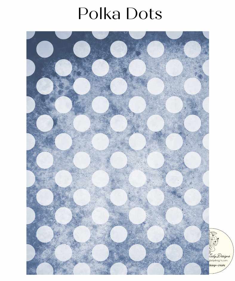 Polka Dot Decoupage Paper - Painting Lady Designs