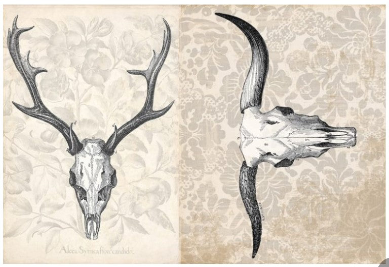 Antler Project Block - Roycycled Decoupage Paper (RETIRING)