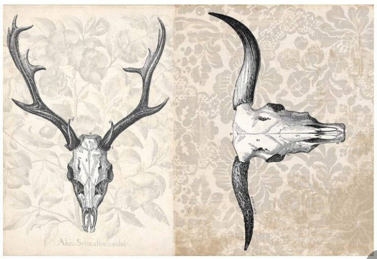 Antler Project Block - Roycycled Decoupage Paper (RETIRING)