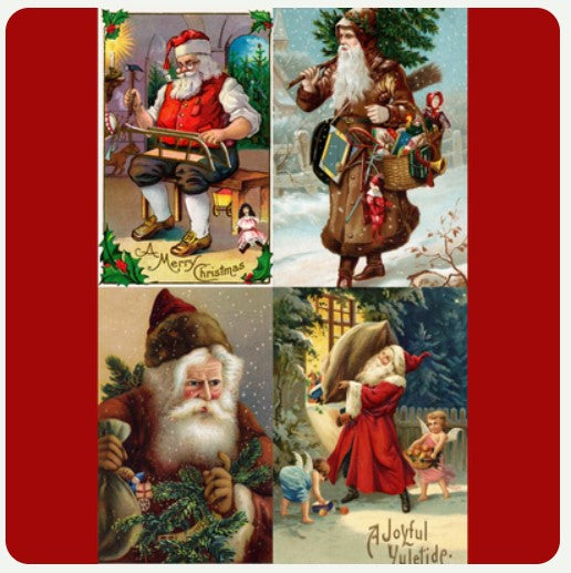 Vintage Santa's Decoupage Tissue - Deborah Bucher Designs
