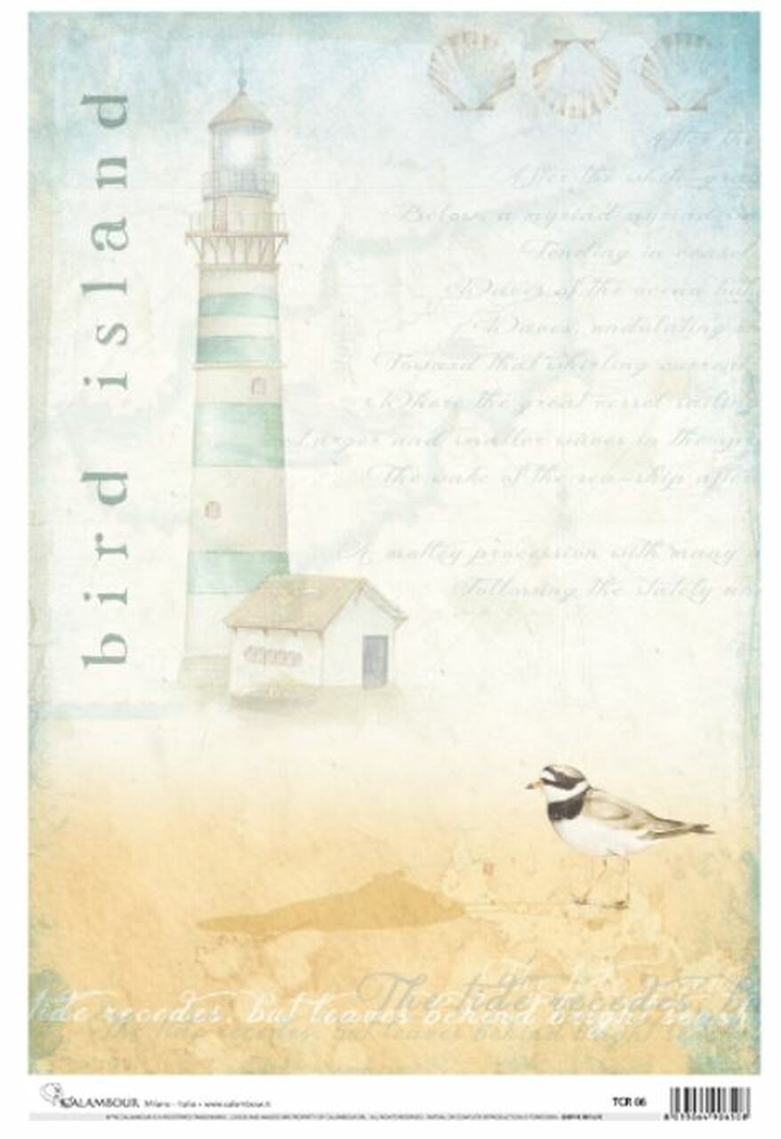 Lighthouse Bird Island Rice Paper (TCR 06) - Calambour