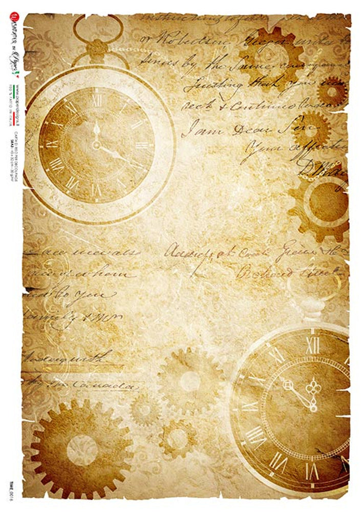 Time 0016 Rice Paper- Paper Designs