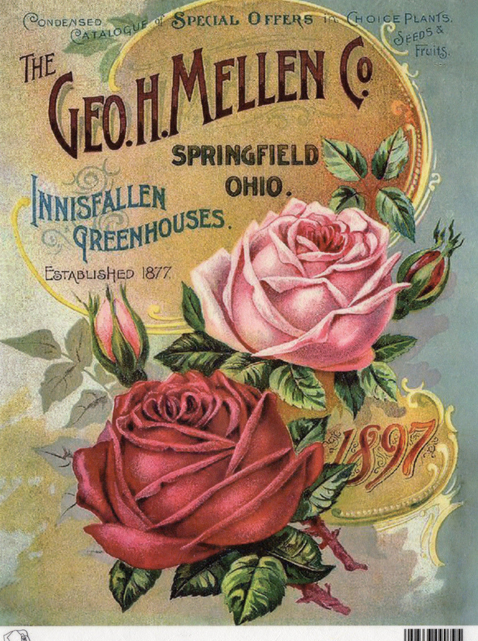 Geo H Mellen Co Rose Catalog Rice Paper - Calambour