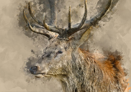Yes, Deer - Decoupage Paper - MINT/GGS