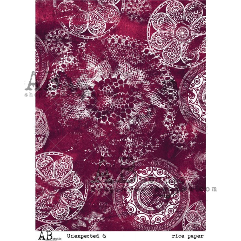 Magenta Unexpected #0086 Rice Paper - AB Studio