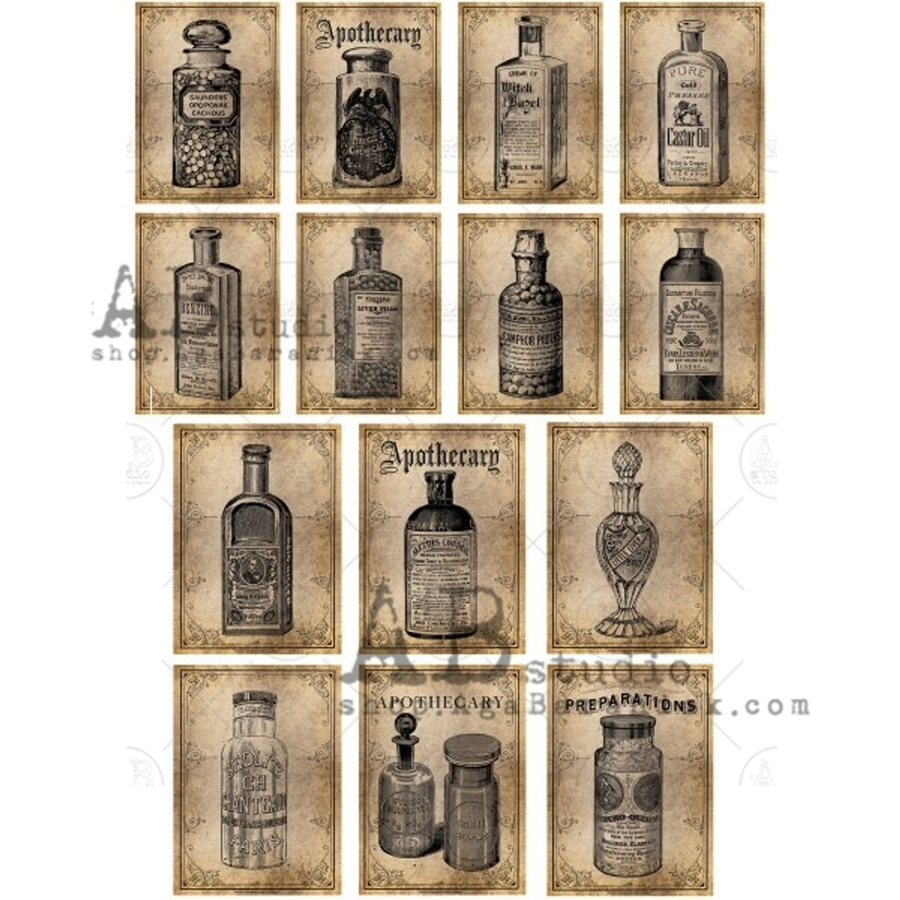 Vintage Labels (#0353) - AB Studios