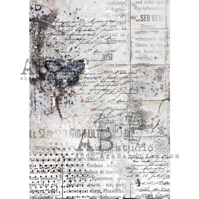 Grunge Script (#0630) Rice Paper - AB Studios
