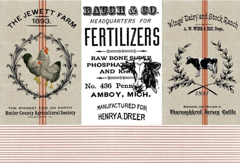 Farmhouse Project Block (RETIRING) - Roycycled Decoupage Paper