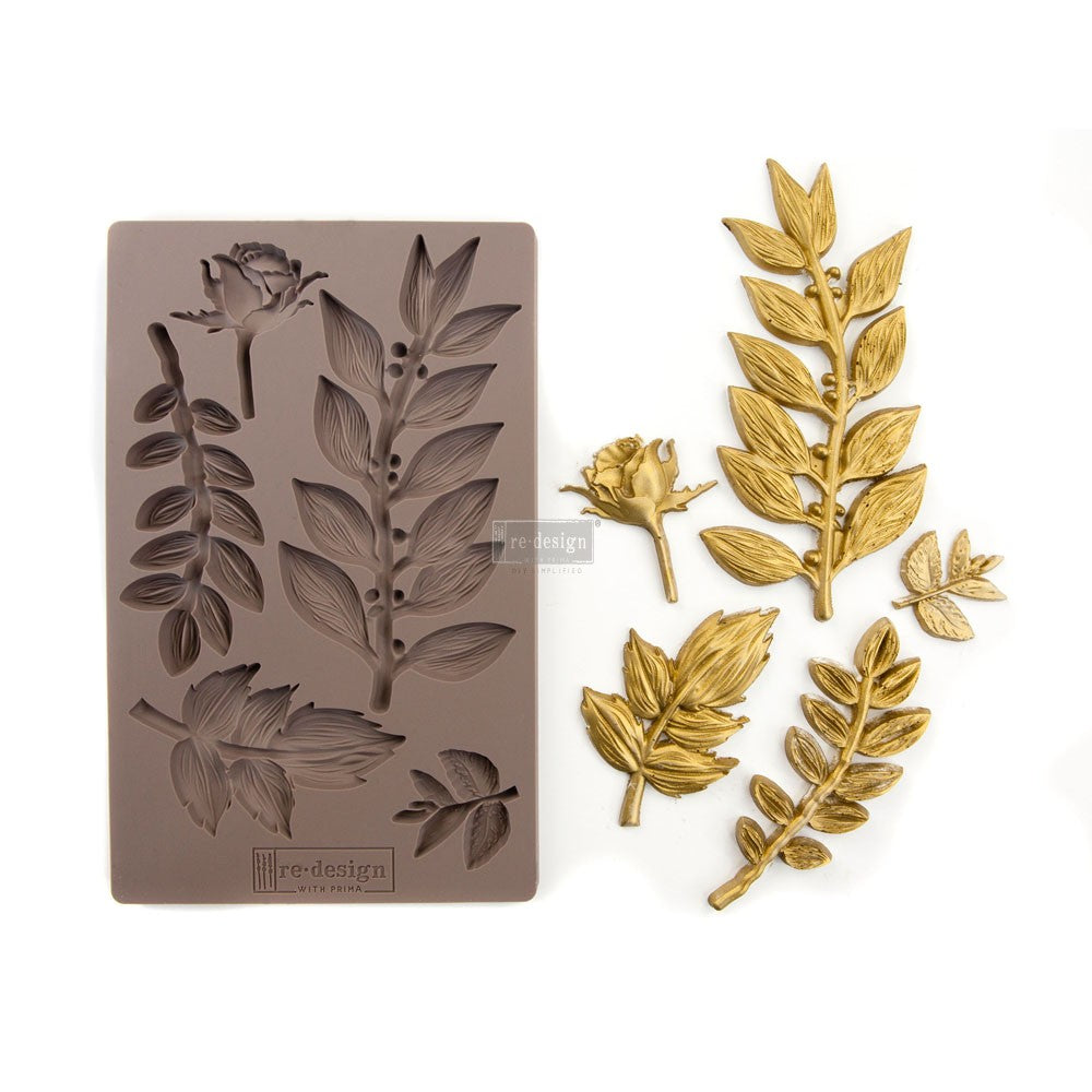 Leafy Blossoms Mould - ReDesign with Prima