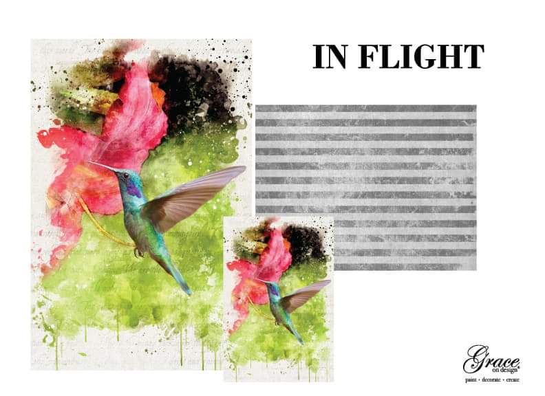 In Flight Decoupage Pack - HP