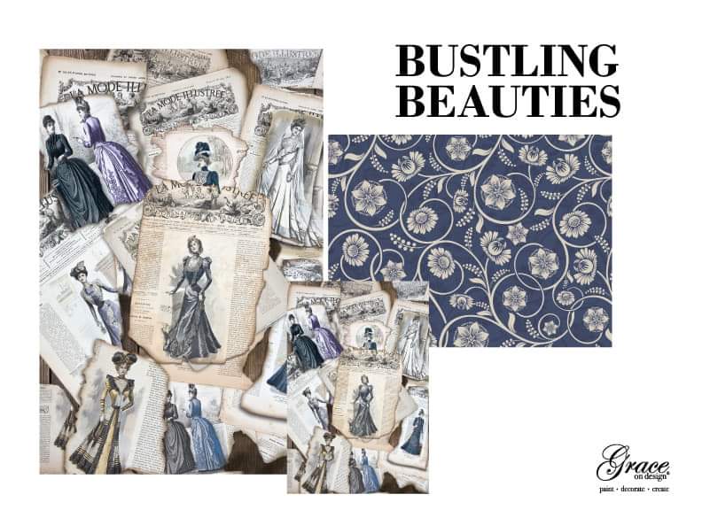 Bustling Beauties Decoupage Pack - HP