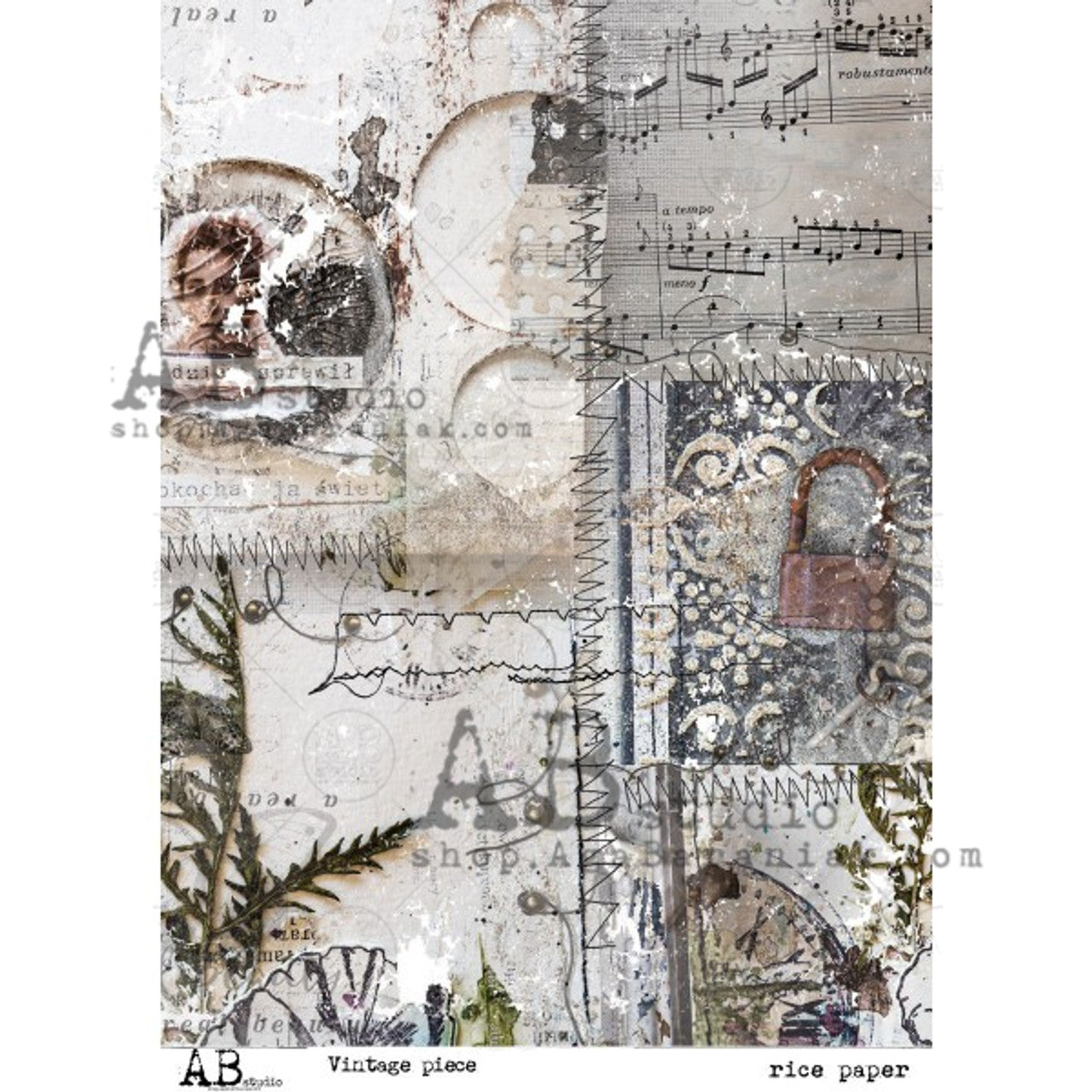 Vintage Piece (#0031) - Decoupage Queen