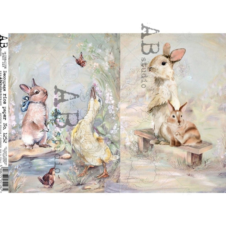 Easter 2 Scenes Rice Paper (1252)- AB Studio