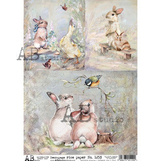Easter 3 Scenes Rice Paper (1253)- Decoupage Queen