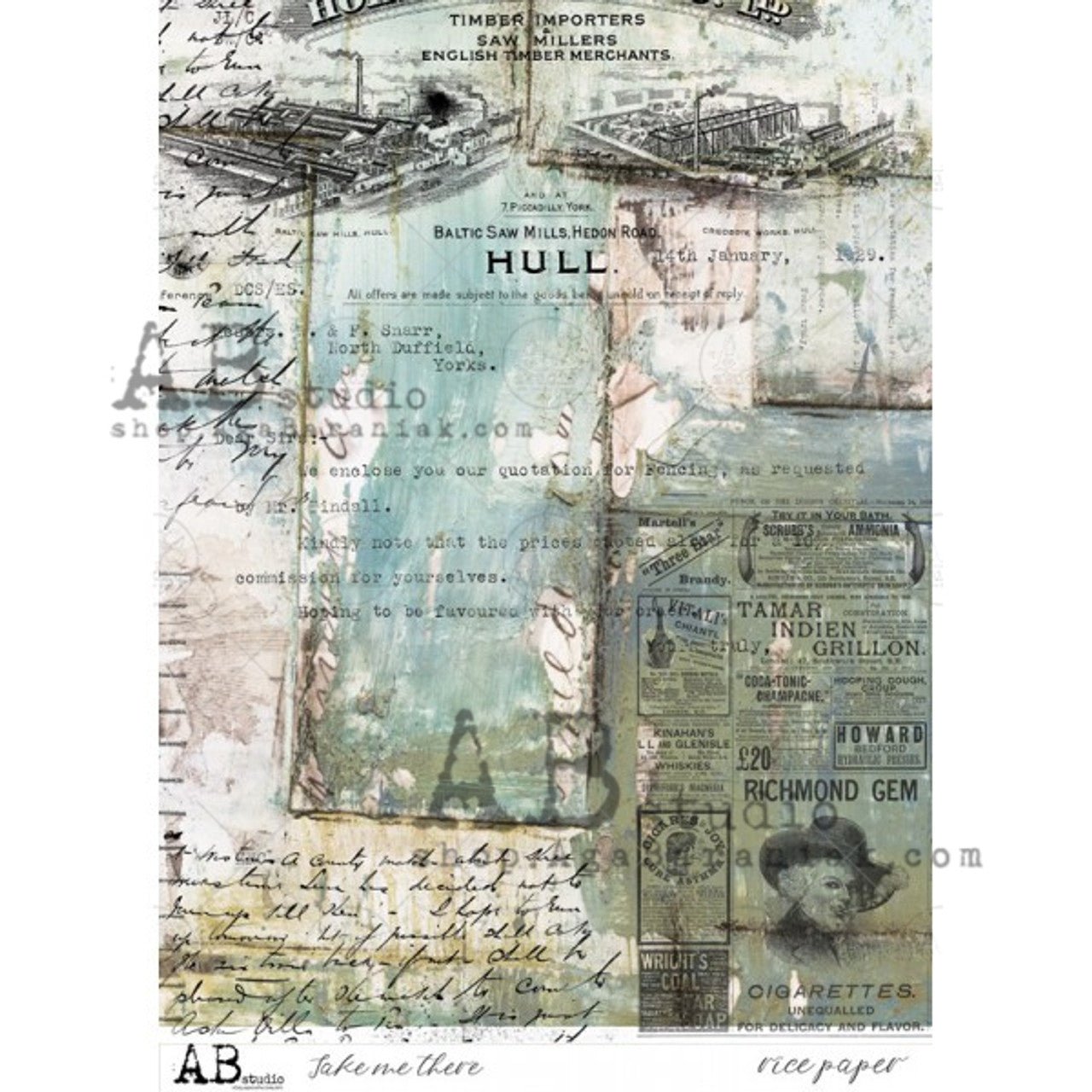 Take Me There (#0006) Rice Paper- AB Studios